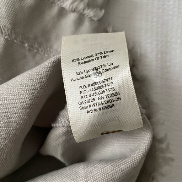 Aritzia Grey Lavender Linen Cropped Tank Top - Picture 8 of 8